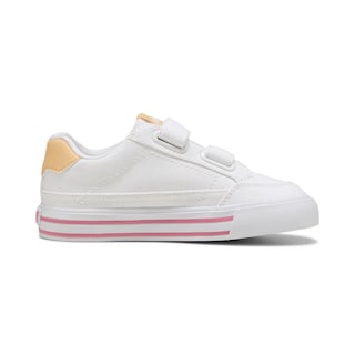 Foto 2 | Tenis Puma Court Classic Vulc Formstrip Infantil Para Niña Rosa