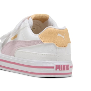Foto 5 | Tenis Puma Court Classic Vulc Formstrip Infantil Para Niña Rosa