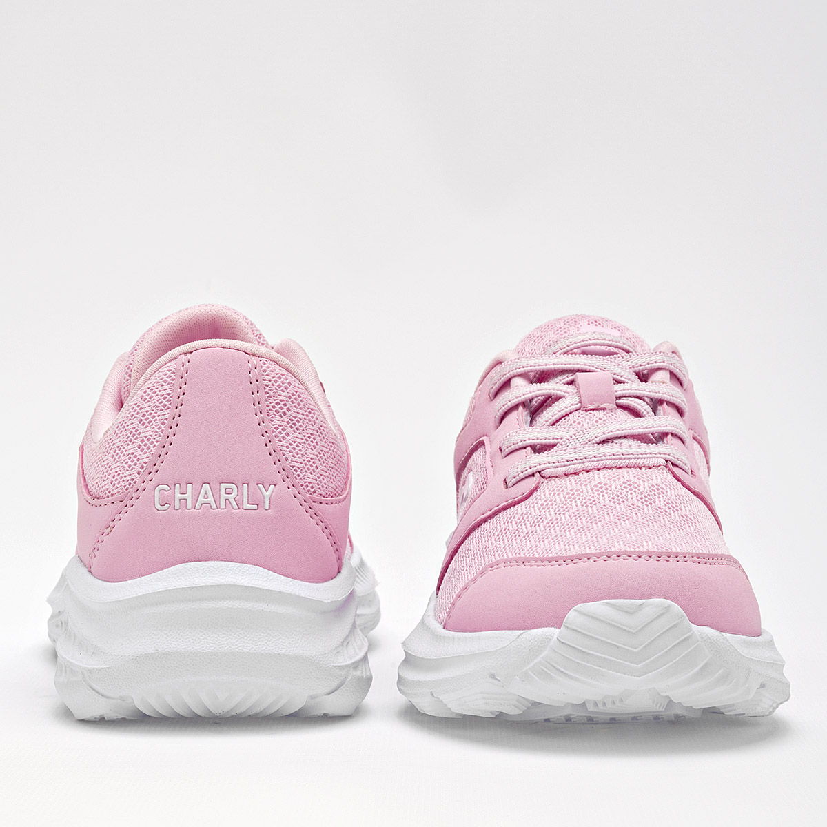 Foto 5 pulgar | Charly Tenis Deportivo Para Niña Rosa  Running  Importado  Hasta Agotar Existencia  Agujeta Elastica