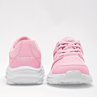 Foto 4 | Charly Tenis Deportivo Para Niña Rosa Running Importado Hasta Agotar Existencia Agujeta Elastica