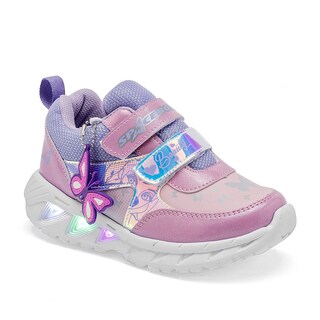 Foto 1 | Space Boys Tenis Urbano Para Niña Rosa Lila Con Luces