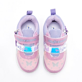 Foto 3 | Space Boys Tenis Urbano Para Niña Rosa Lila Con Luces