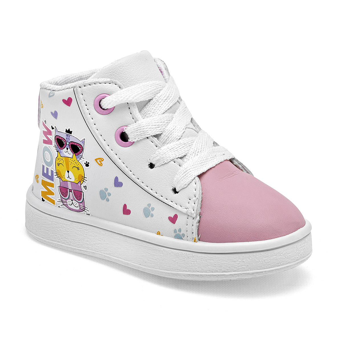 Foto 1 | Kids Vane Tenis Para Bebé Niña Blanco Multicolor