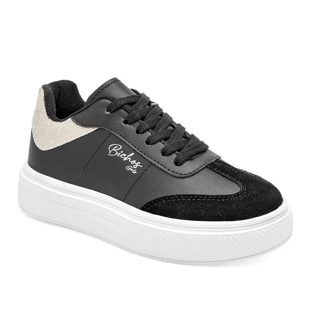 Celex Tenis Urbano Para Niña Negro Plata