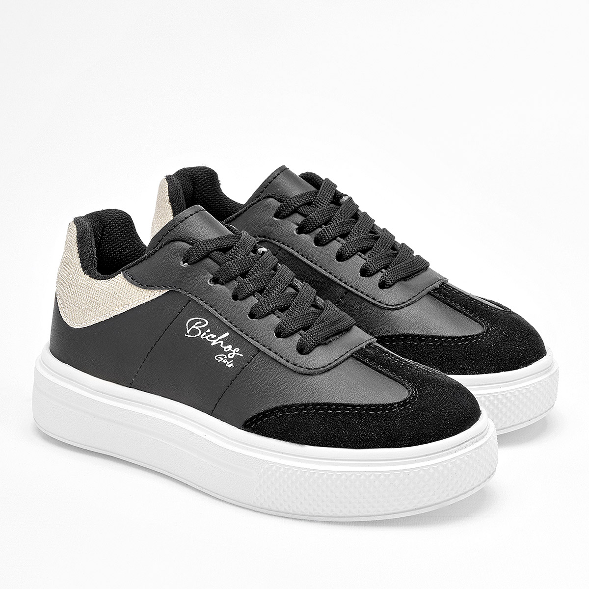 Foto 2 | Celex Tenis Urbano Para Niña Negro Plata