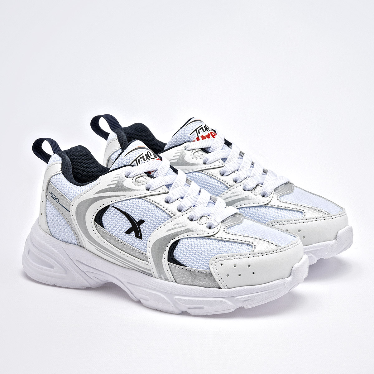 Foto 2 | True Extreme Tenis Urbano Para Niña Blanco Plata