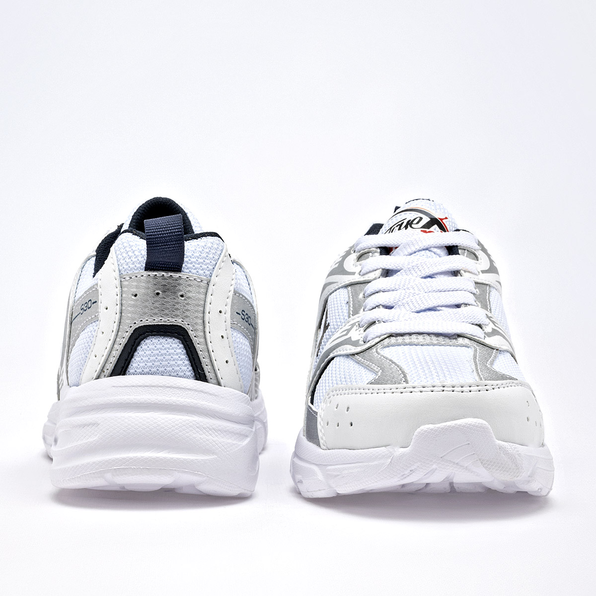 Foto 5 pulgar | True Extreme Tenis Urbano Para Niña Blanco Plata