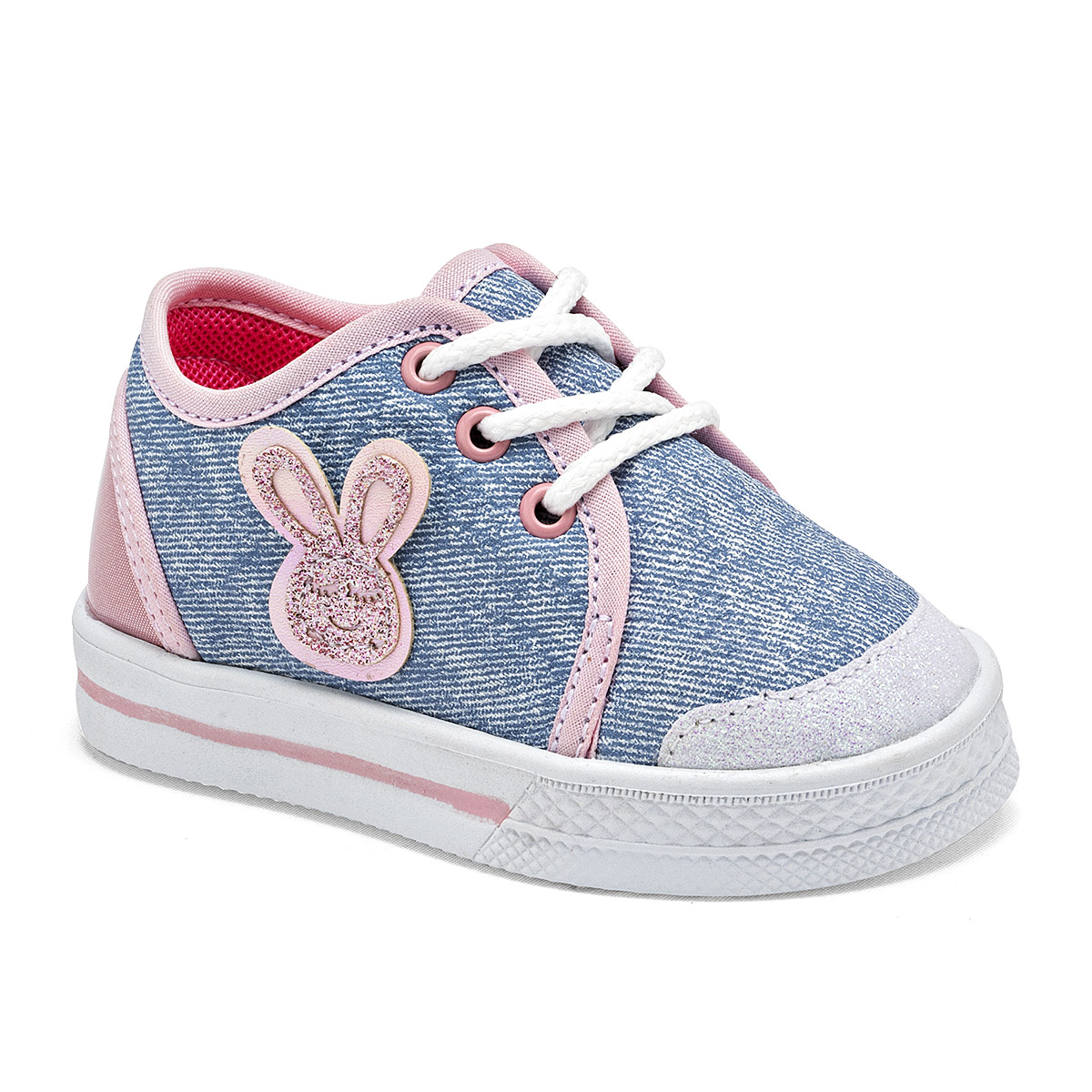Chaparrin Tenis Para Bebé Niña Azul Rosa Plata