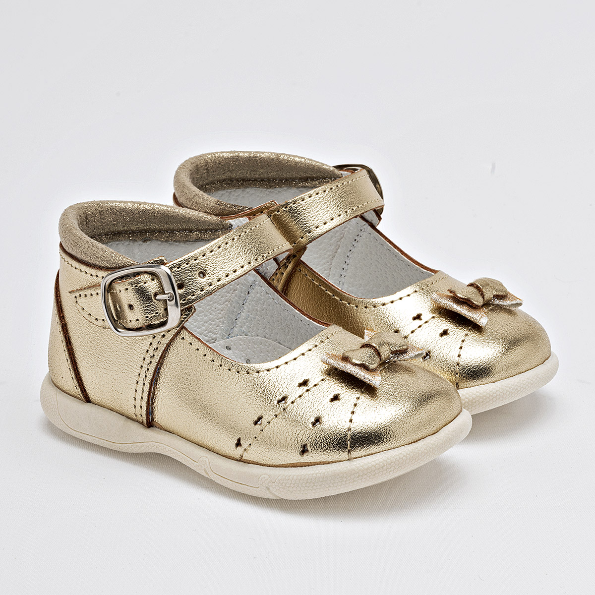 Foto 3 pulgar | Chaparrin Zapatitos Para Bebé Niña Dorado