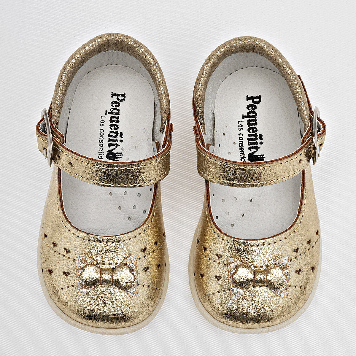 Foto 4 pulgar | Chaparrin Zapatitos Para Bebé Niña Dorado