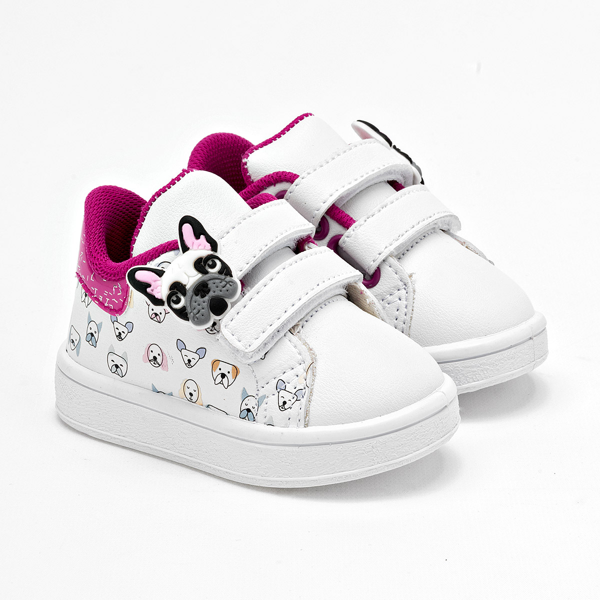 Foto 3 pulgar | Kids Vane Tenis Para Bebé Niña Blanco Multicolor