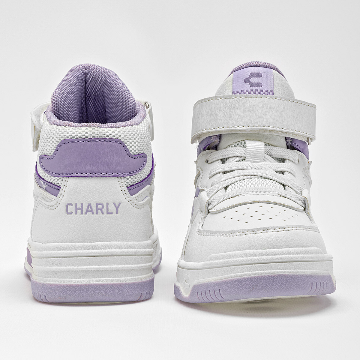 Foto 4 pulgar | Charly Tenis Urbano Para Niña Blanco Lila  Agujeta Elastica  Hasta Agotar Existencia  Importado