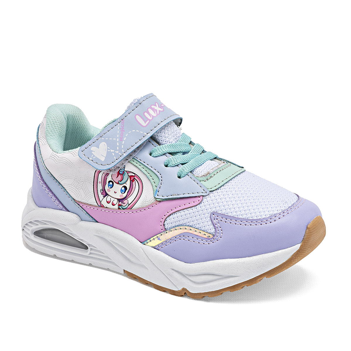 Foto 1 | Lux-10 Tenis Urbano Para Niña Blanco Multicolor