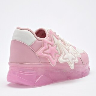 Foto 4 | Giland Tenis Urbano Para Niña Rosa Blanco Con Luces