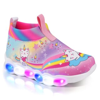 Foto 1 | Tenis con Luces para Niña Nick & Wick 4362 Unicornio color Rosa