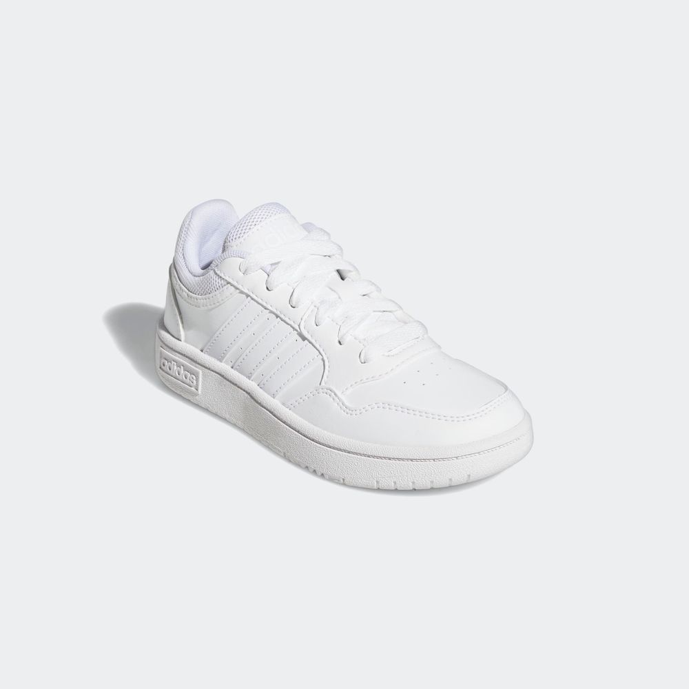 Foto 6 | Tenis Adidas Hoops Blanco para Niño