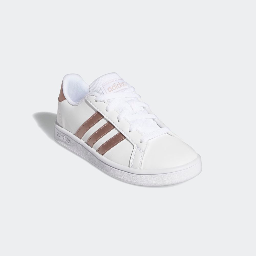 Foto 6 | Tenis Adidas Grand Court Blancos para Niña