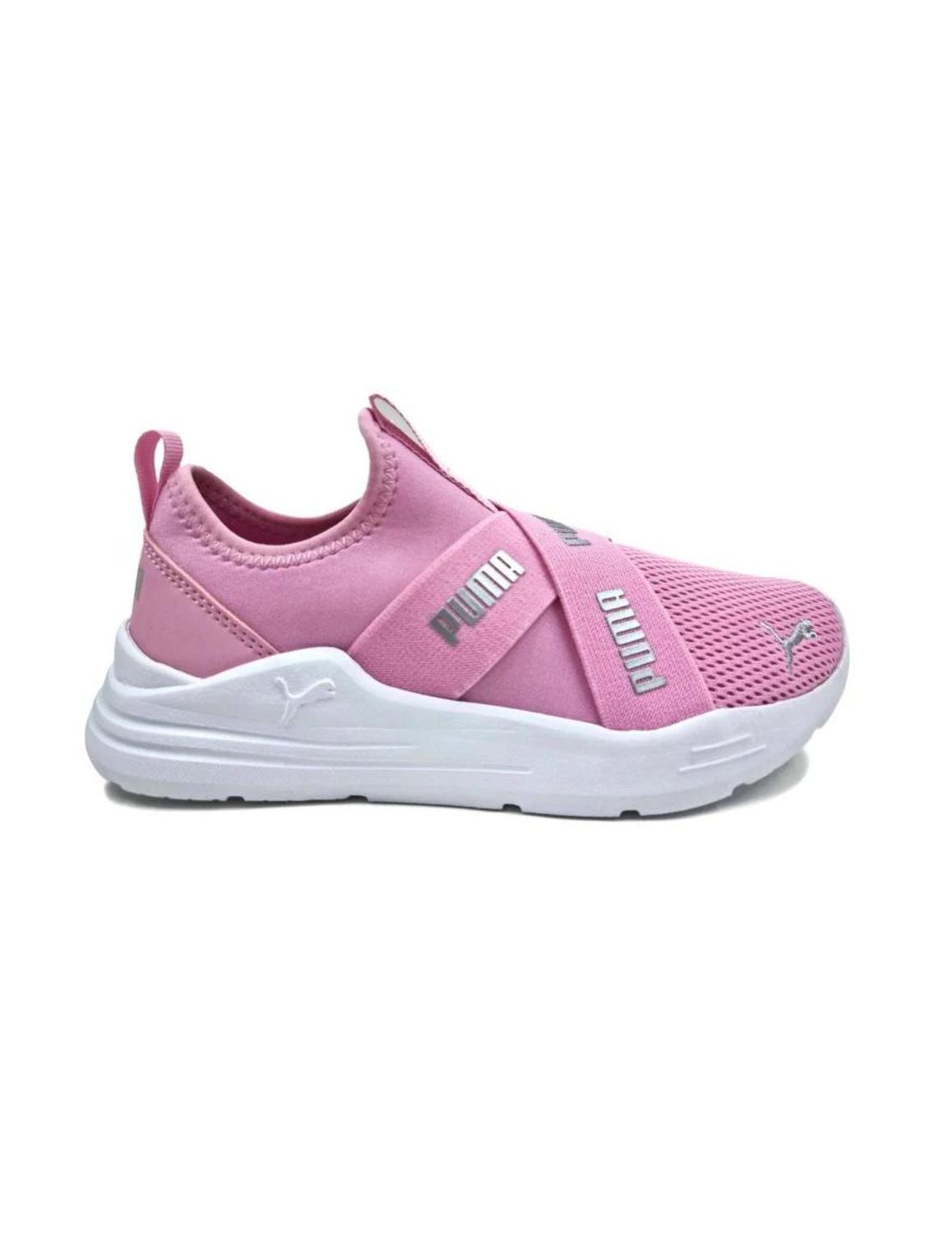 Foto 2 pulgar | Tenis Puma Wired Run Slip On 38373301 color Rosa para Niña