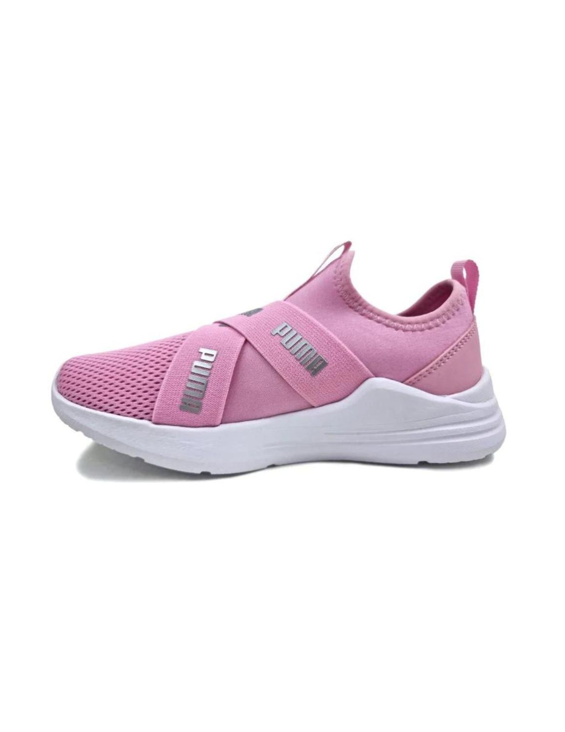 Foto 3 pulgar | Tenis Puma Wired Run Slip On 38373301 color Rosa para Niña