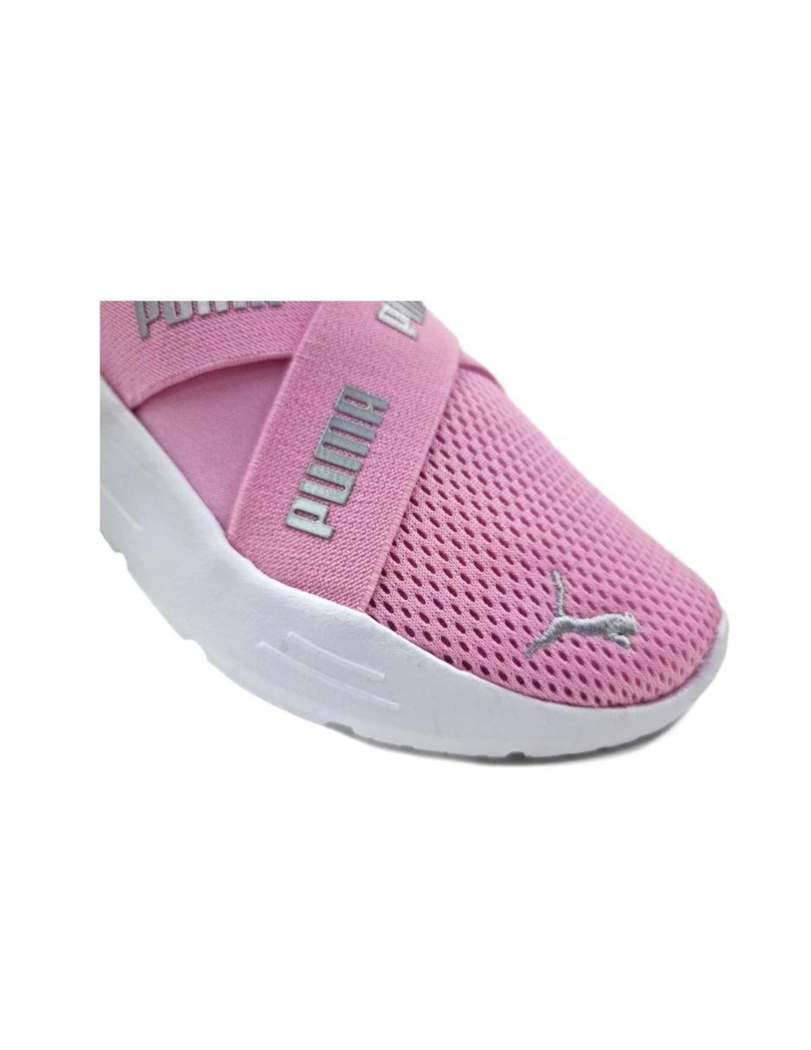 Foto 4 pulgar | Tenis Puma Wired Run Slip On 38373301 color Rosa para Niña