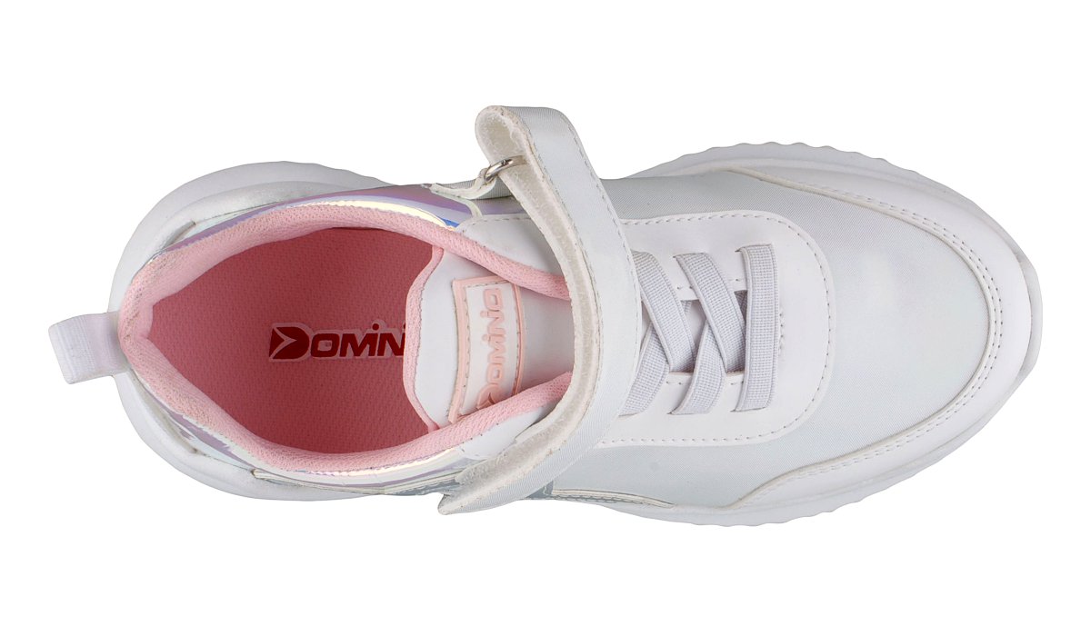 Foto 4 | Tenis Casual Dominiq 2551 Color Blanco Para Niña