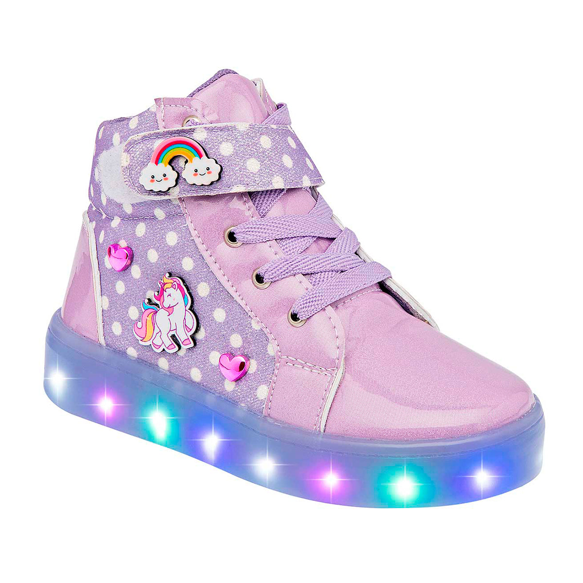 Foto 1 | Tenis con Luces RBCollection 110-C color Lila para Niña