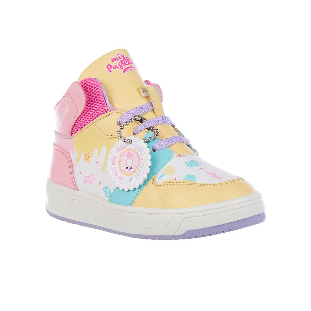 Foto 4 pulgar | Tenis Botita Mis Pastelitos Eshpeshial Tropicana 33845 color Amarillo para Niña
