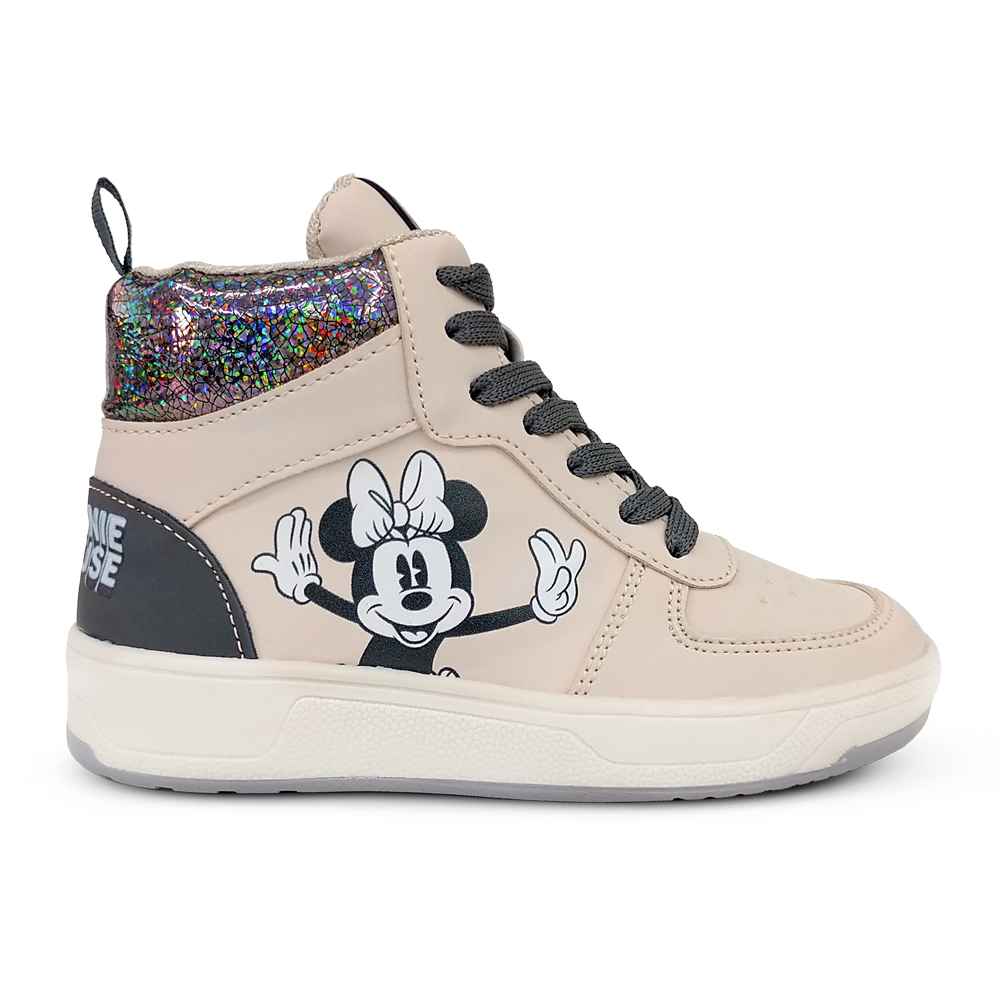 Tenis Disney Minnie Mouse Tipo Bota para Niña