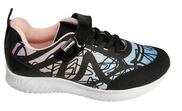 Tenis Coqueta 134204-a color Negro Casual