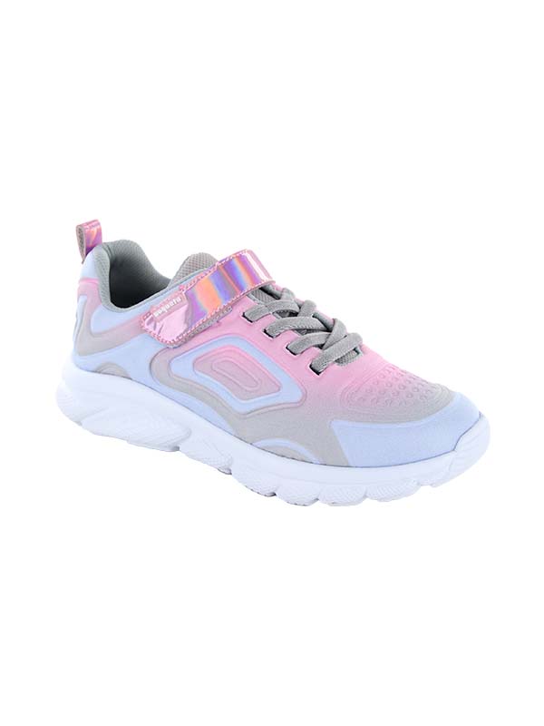 Foto 2 pulgar | Tenis Coqueta 134401-r color Gris con Rosa Casual