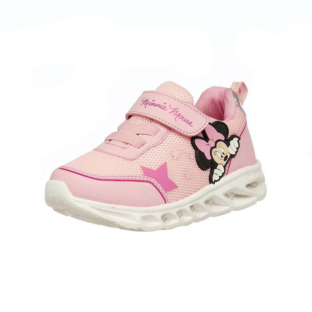 Tenis Niñas Moda Infantil Disney Textil Rosa Minnie Mouse Rosa