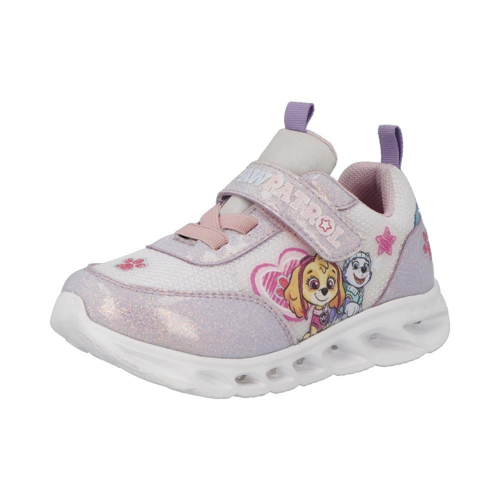 Tenis Niña Paw Patrol Sintetico Broche Agujetas Resistentes Casuales Blanco $649