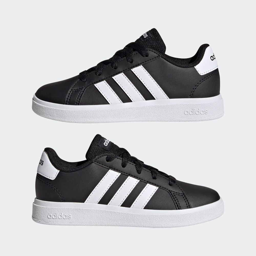 Foto 9 pulgar | Tenis Adidas Grand Court Negros Juvenil