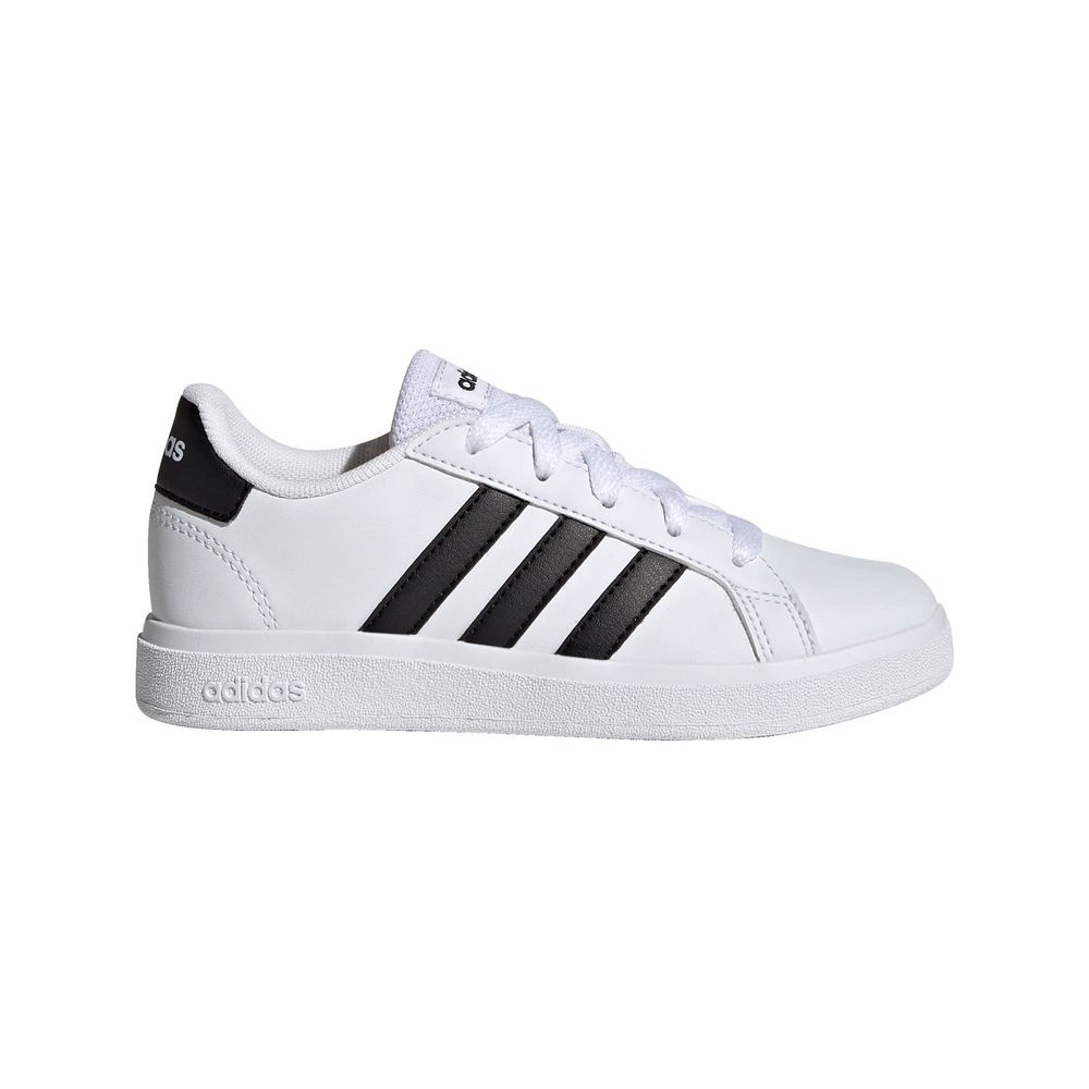 Foto 2 pulgar | Tenis Adidas Grand Court Lifestyle Blancos para Niña