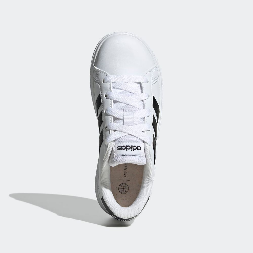 Foto 5 pulgar | Tenis Adidas Grand Court Lifestyle Blancos para Niña