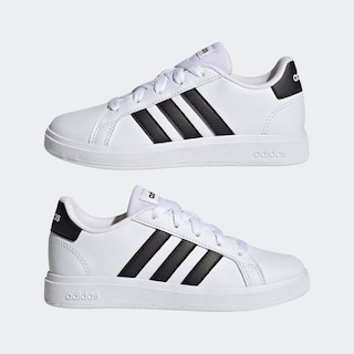 Foto 8 | Tenis Adidas Grand Court Lifestyle Blancos para Niña