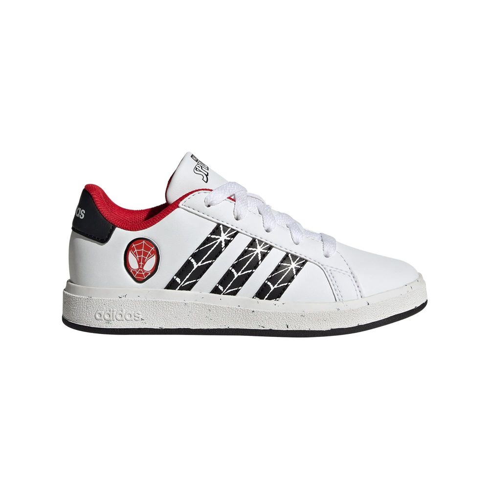 Tenis Adidas Grand Court X Marvel Spider-Man Blancos para Niño