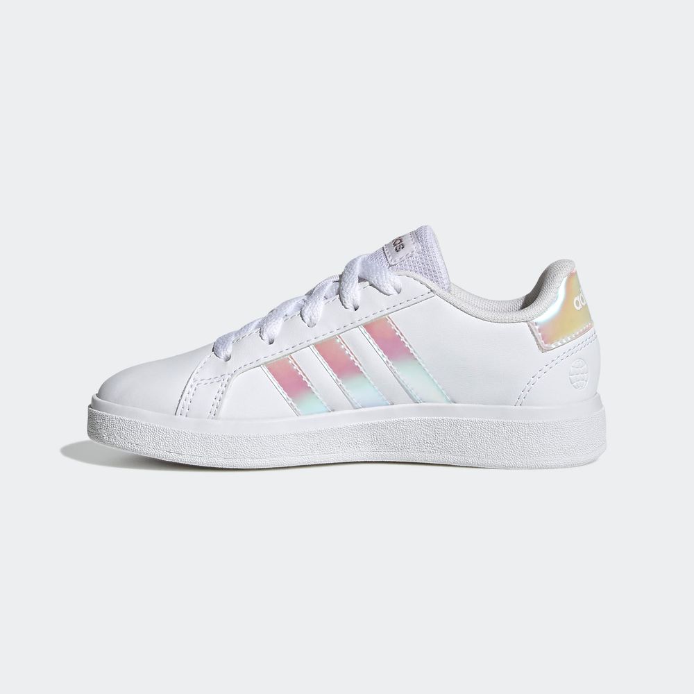 Foto 3 | Tenis Adidas Grand Court Blancos para Niño