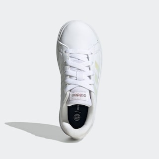 Foto 4 | Tenis Adidas Grand Court Blancos para Niño