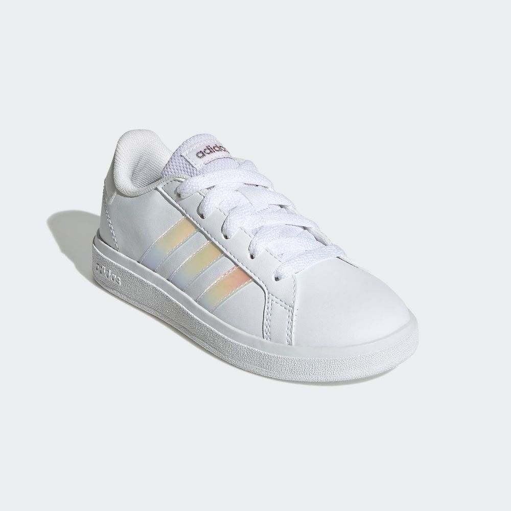 Foto 7 pulgar | Tenis Adidas Grand Court Blancos para Niño