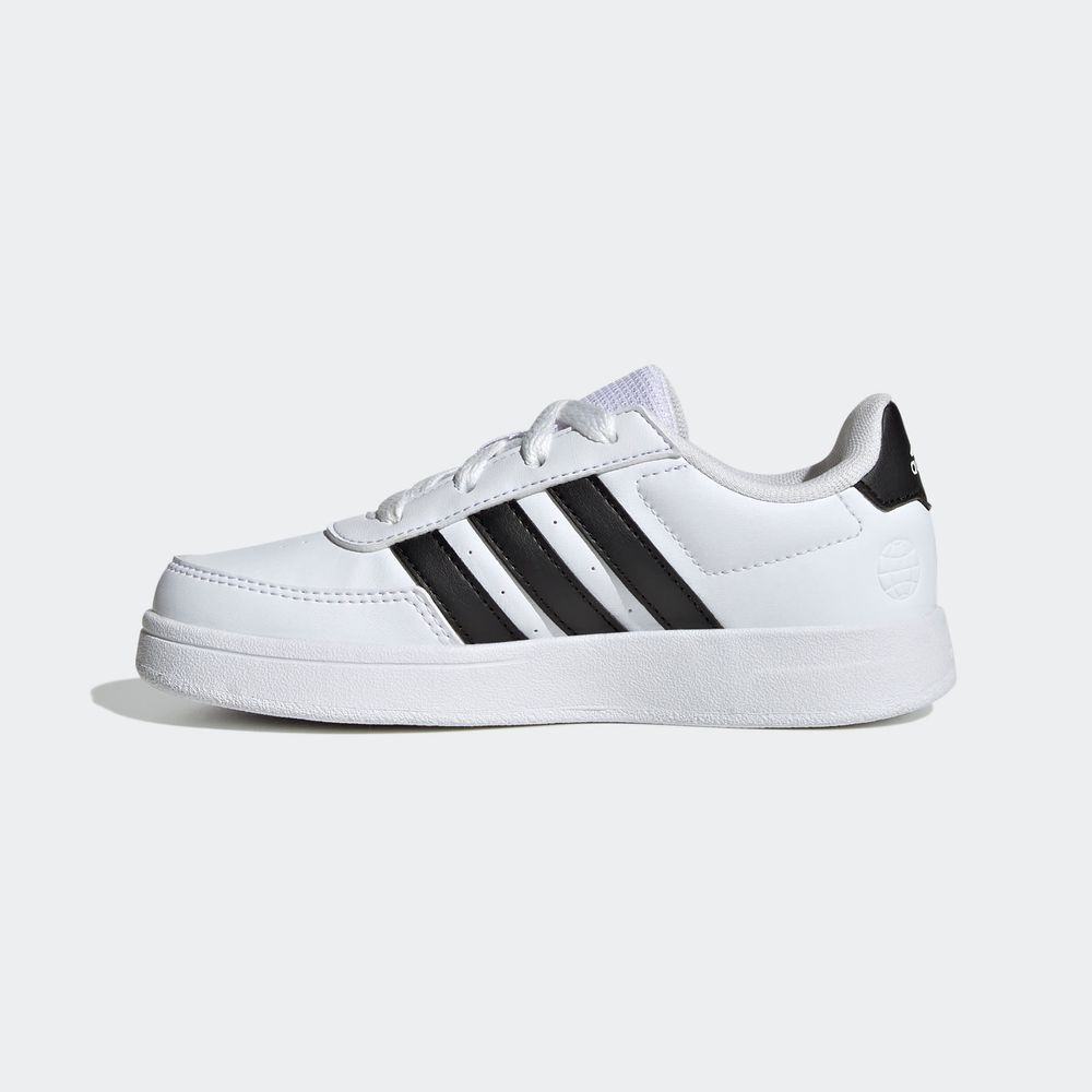 Foto 3 | Tenis Adidas Breaknet Lifestyle Court Blancos para Niño