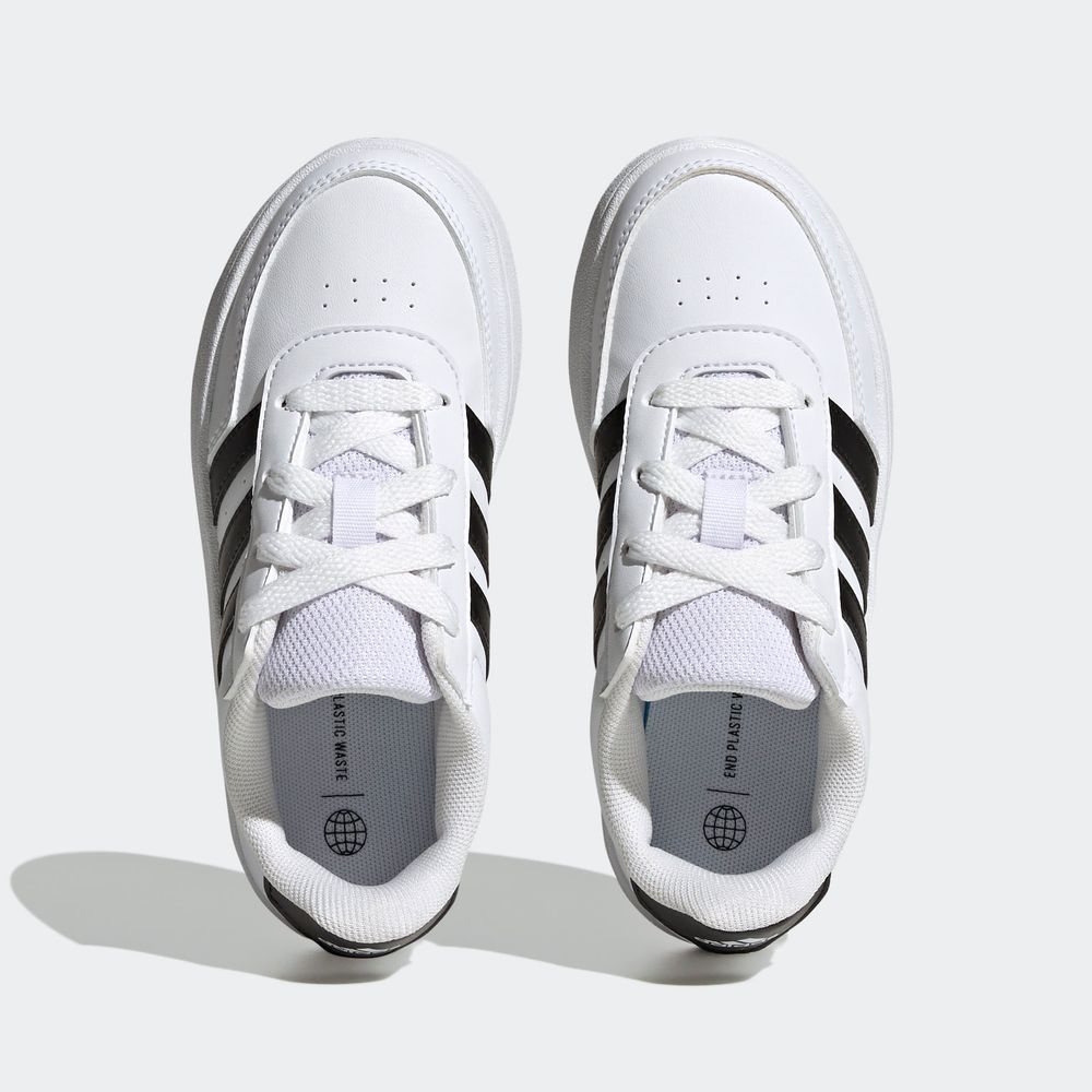 Foto 4 | Tenis Adidas Breaknet Lifestyle Court Blancos para Niño