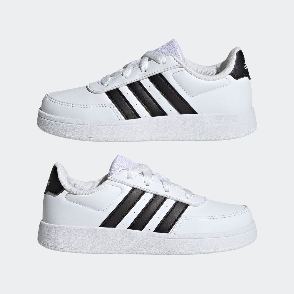 Foto 8 | Tenis Adidas Breaknet Lifestyle Court Blancos para Niño