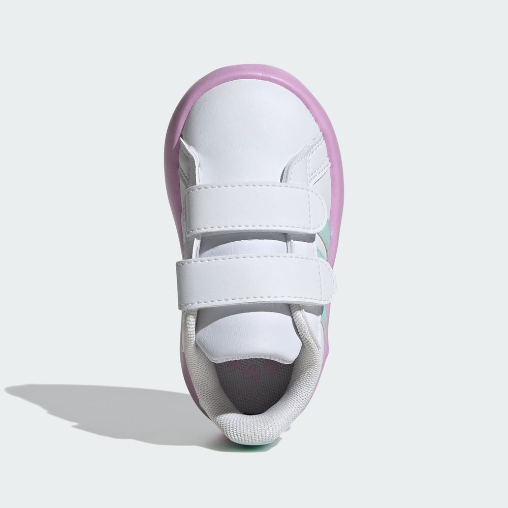 Foto 5 pulgar | Tenis Adidas Grand Court 2.0 Blancos para Bebé Niño