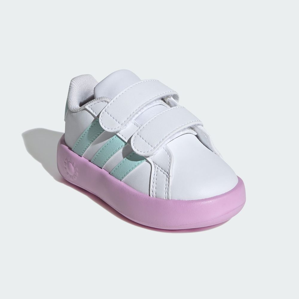 Foto 7 pulgar | Tenis Adidas Grand Court 2.0 Blancos para Bebé Niño