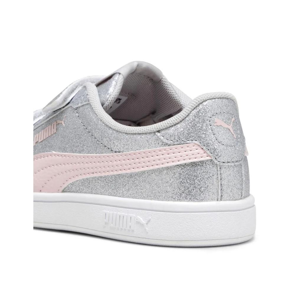 Foto 3 | Tenis Puma Smash 3.0 Glitz 394688 02 Plateados