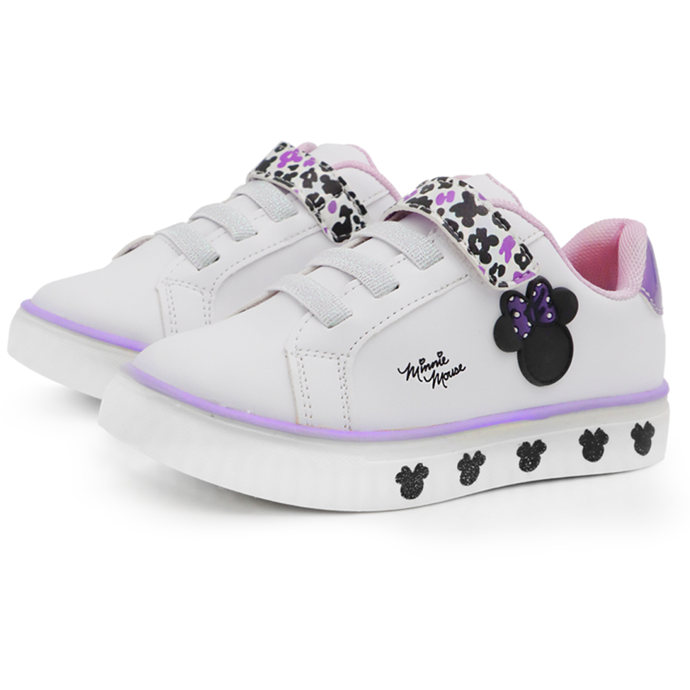 Foto 3 pulgar | Tenis Disney Minnie Mouse Blancos para Niña