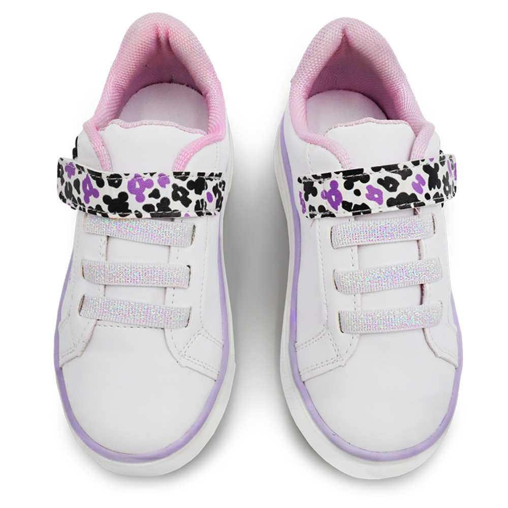 Foto 9 pulgar | Tenis Disney Minnie Mouse Blancos para Niña