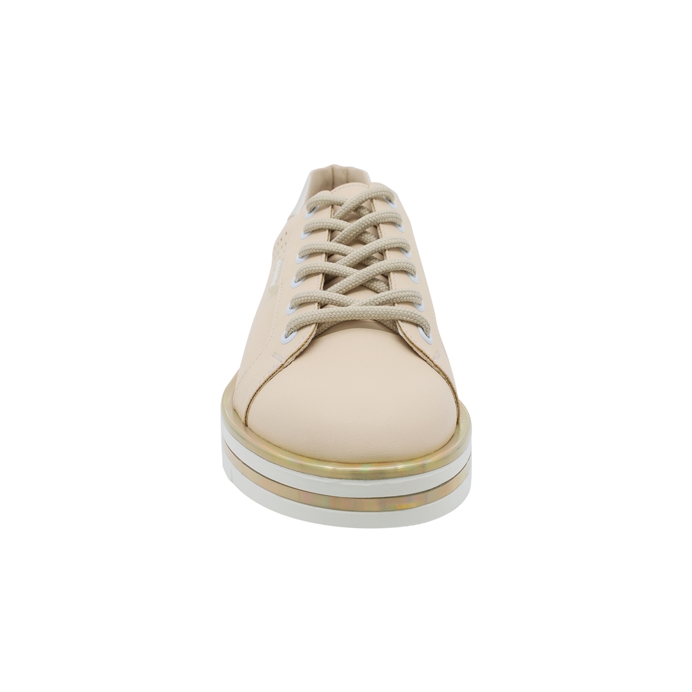 Foto 4 pulgar | Tenis Coqueta y Audaz Beige para Niña