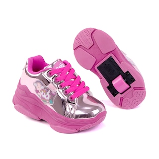 Foto 1 | Tenis Onix Rosas con Ruedas para Niña